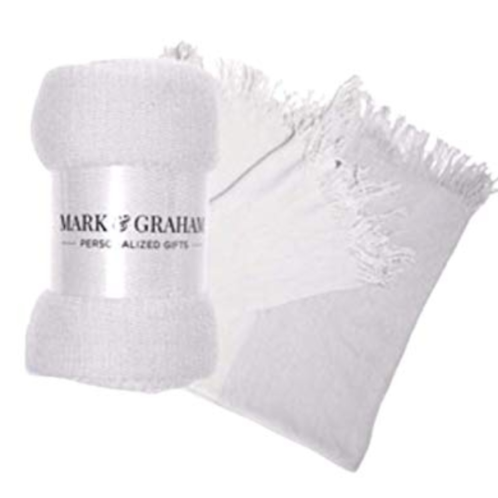 Mark & Graham Colorblock Throw in Gray